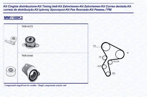 MAGNETI MARELLI 341311681102 Комплект ремня ГРМ