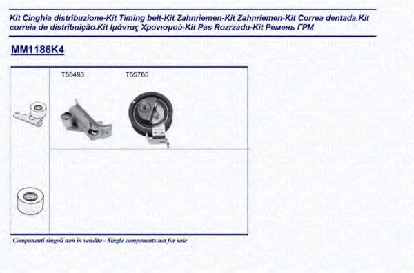 MAGNETI MARELLI 341311861104 Комплект ремня ГРМ