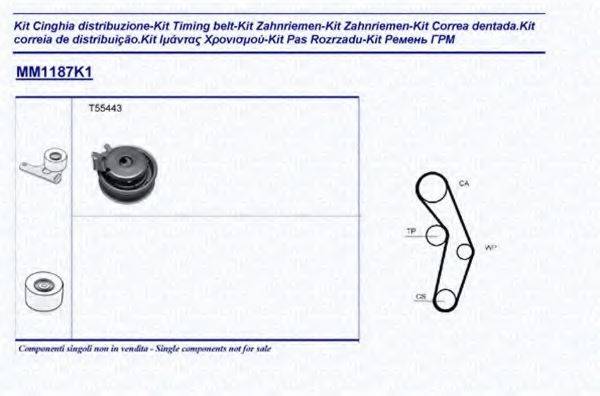 MAGNETI MARELLI 341311871101 Комплект ремня ГРМ