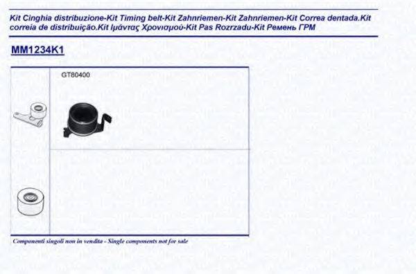 MAGNETI MARELLI 341312341101 Комплект ремня ГРМ