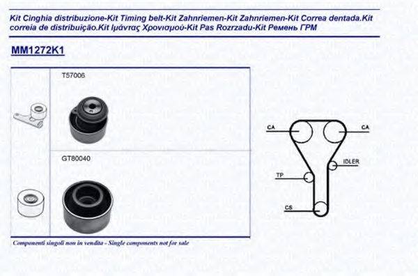 MAGNETI MARELLI 341312721101 Комплект ремня ГРМ