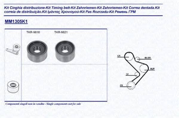 MAGNETI MARELLI 341313051101 Комплект ремня ГРМ