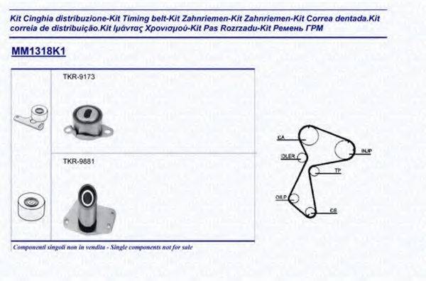 MAGNETI MARELLI 341313181101 Комплект ремня ГРМ