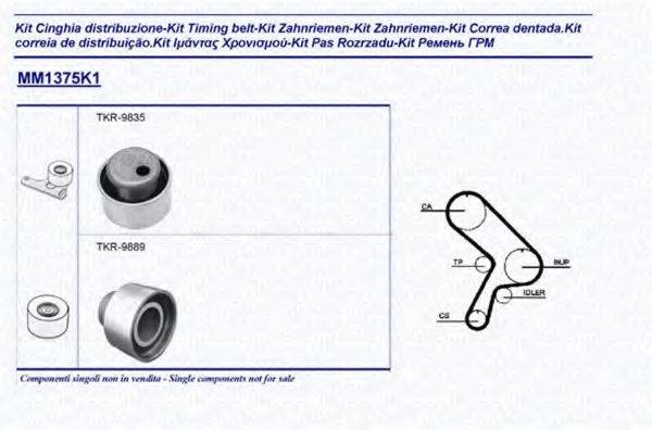 MAGNETI MARELLI 341313751101 Комплект ремня ГРМ