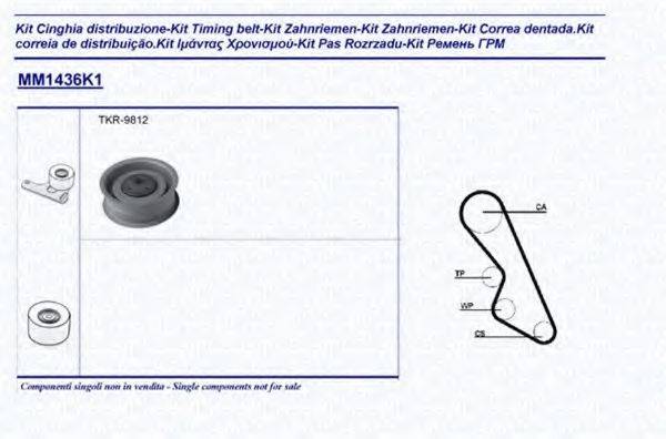 MAGNETI MARELLI 341314361101 Комплект ремня ГРМ