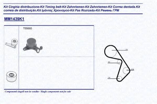 MAGNETI MARELLI 341314391101 Комплект ремня ГРМ