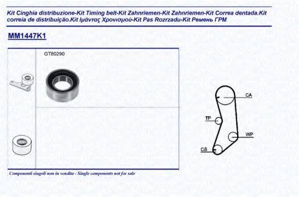 MAGNETI MARELLI 341314471101 Комплект ремня ГРМ